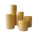 3-Inch Wide Beeswax Pillar Candles