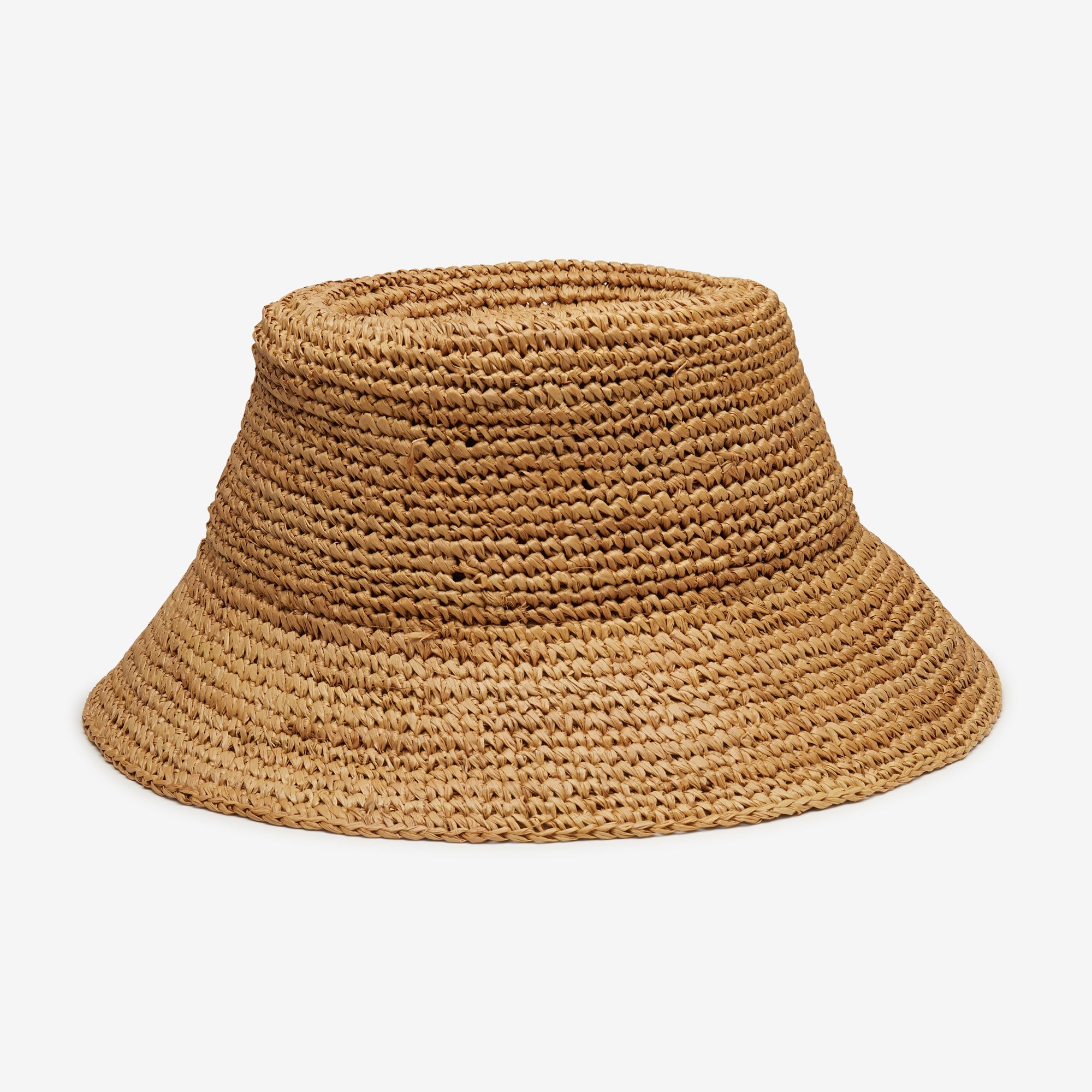 Tali Raffia Bucket in Camel