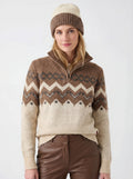 Skyward Alpaca/Wool Sweater (Brown)