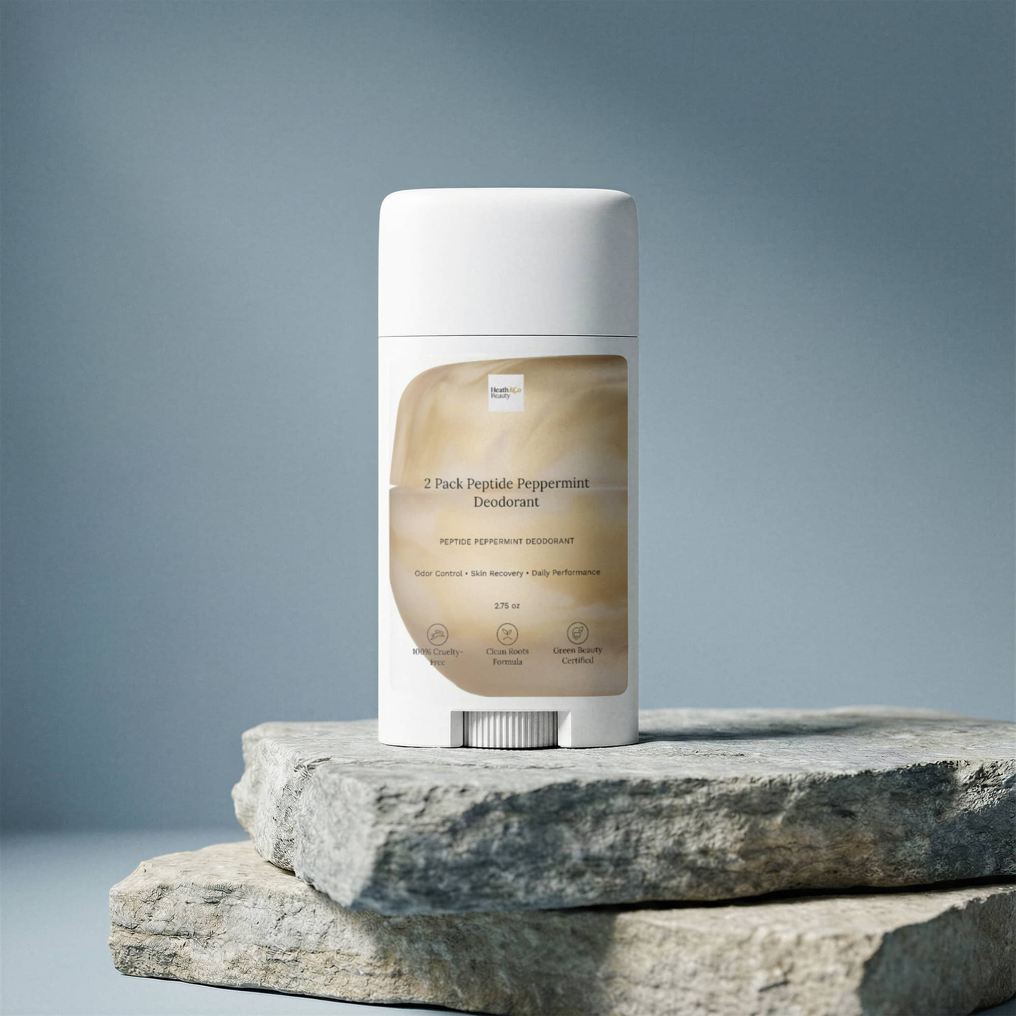 2 Pack Peptide Peppermint Deodorant