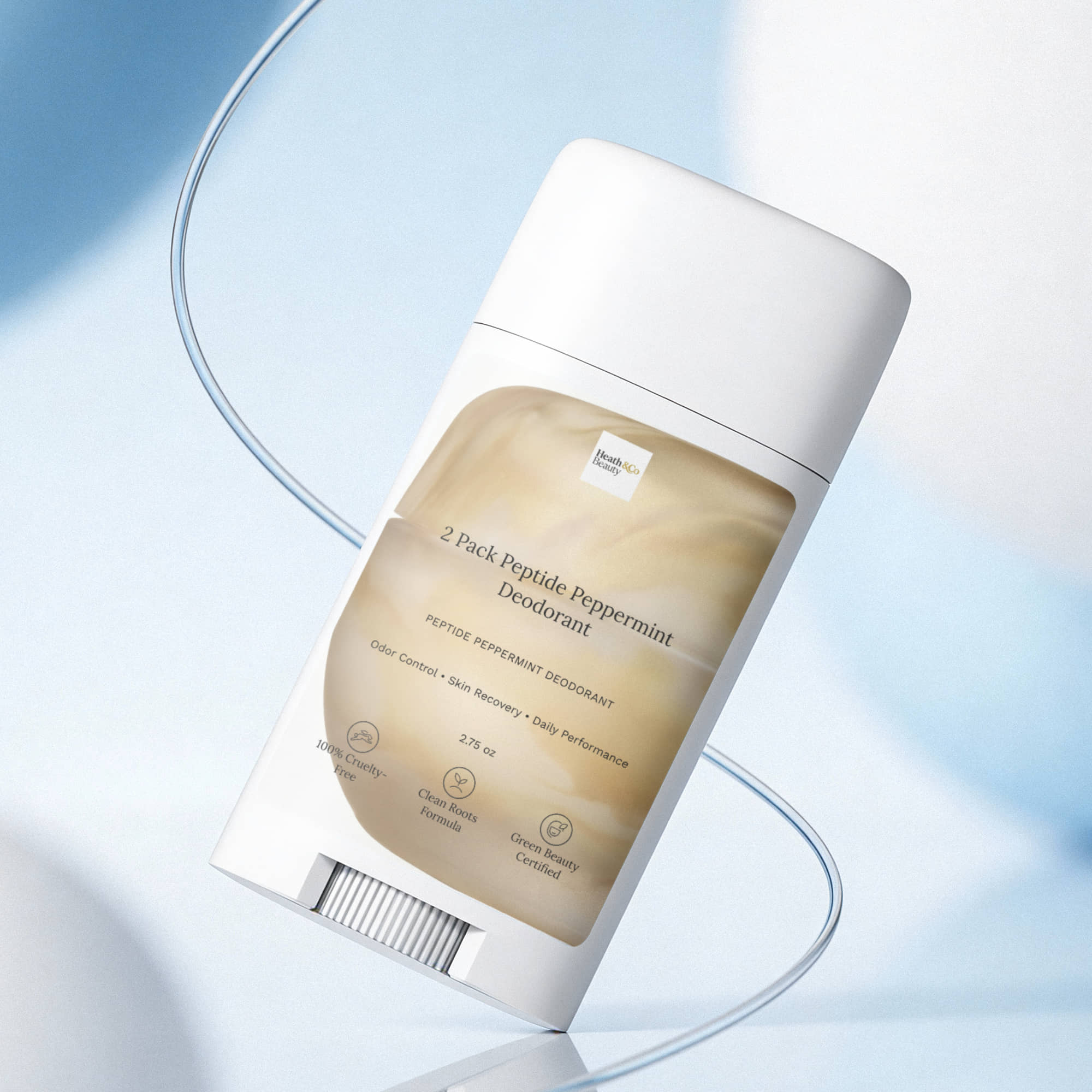 2 Pack Peptide Peppermint Deodorant