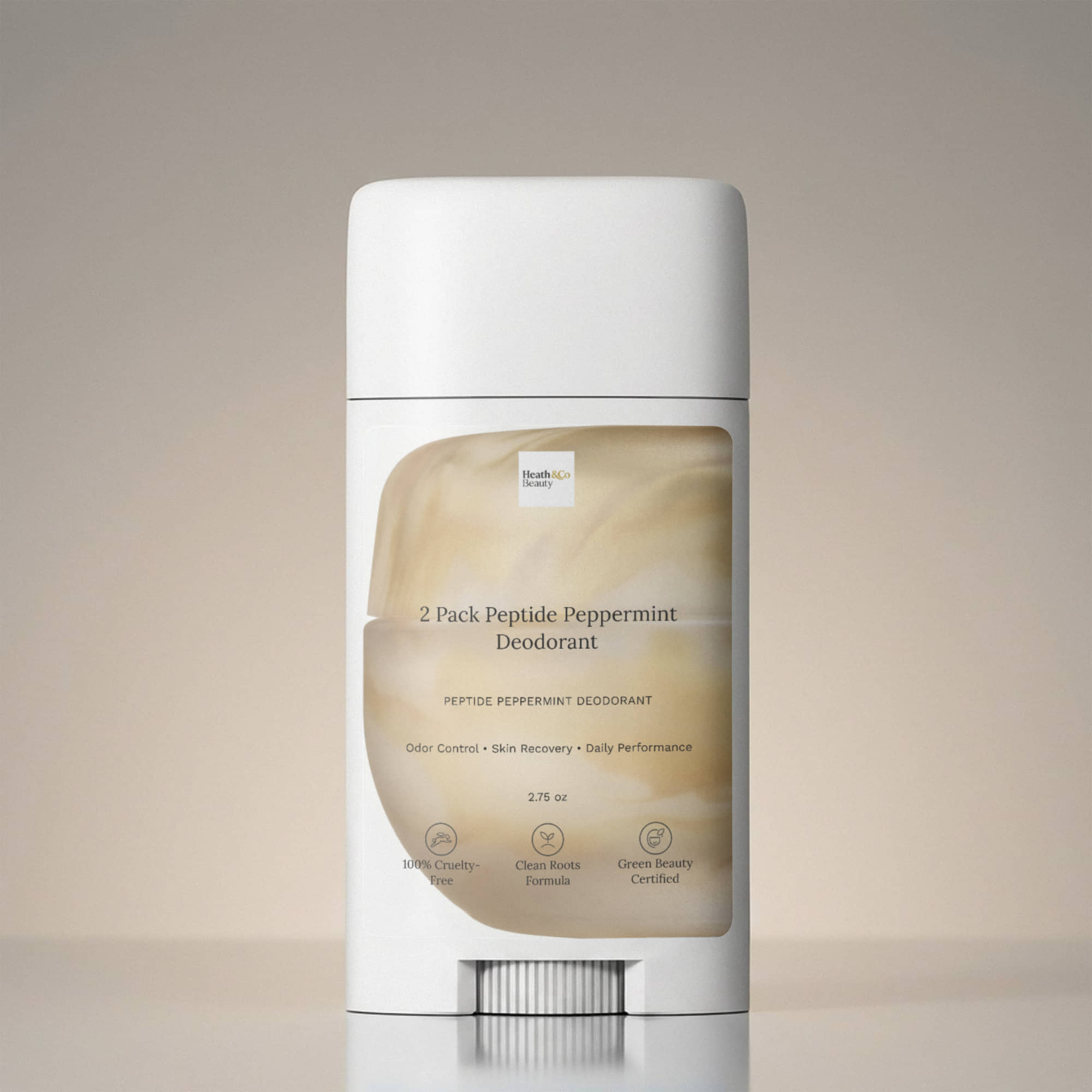 2 Pack Peptide Peppermint Deodorant