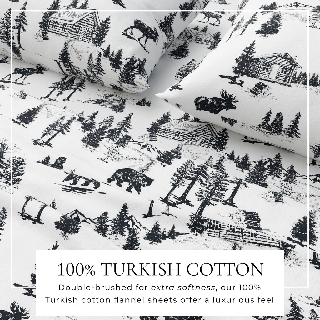 Turkish Cotton Flannel Sheet - Lakeview Collection
