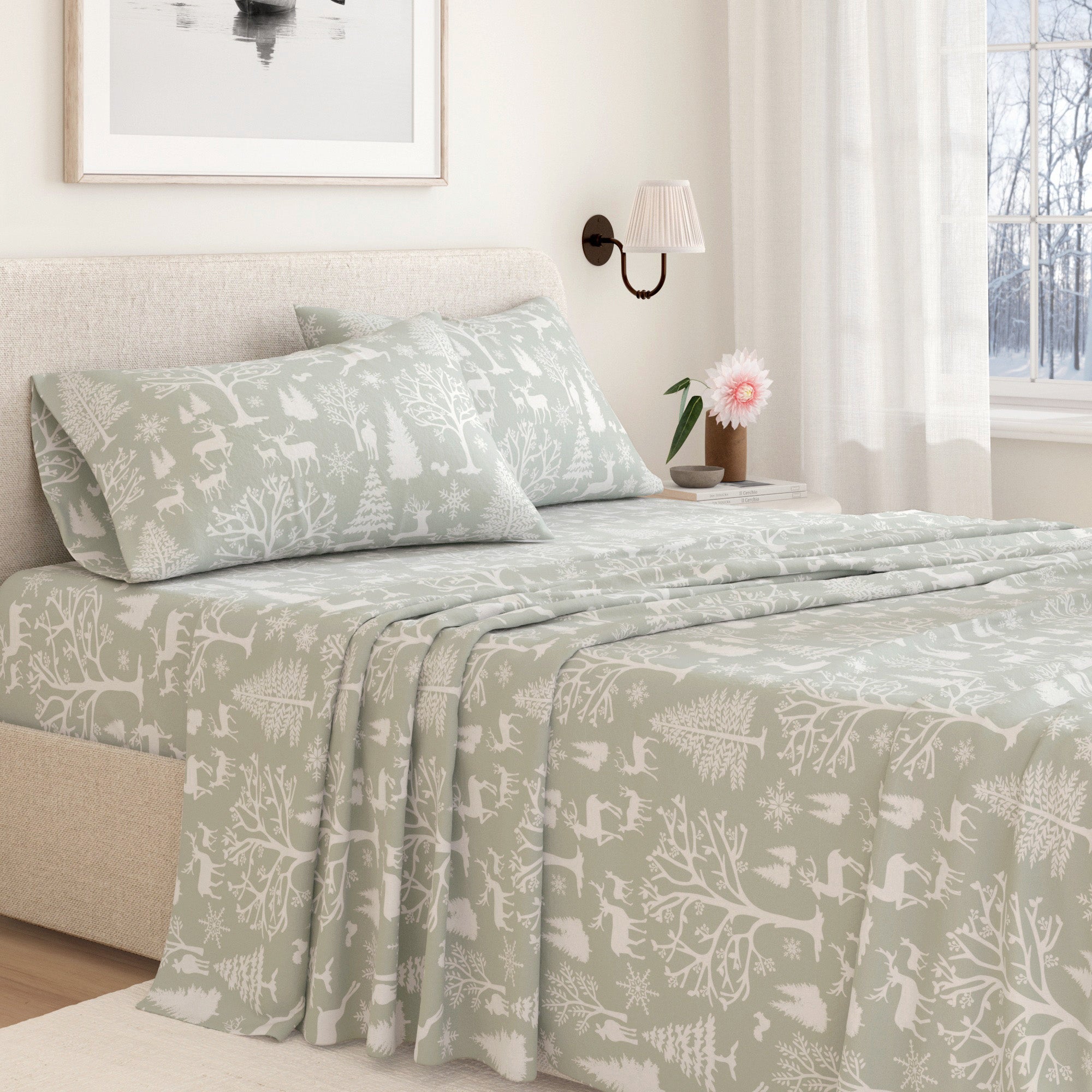 Turkish Cotton Flannel Sheet - Lakeview Collection